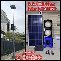 Lampu Traffic Light Solar Cell 150WP
