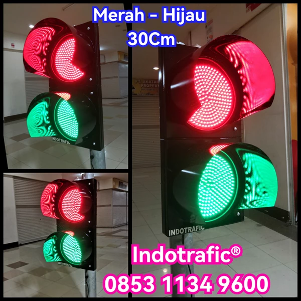 Traffic Light LED 30cm Red Green