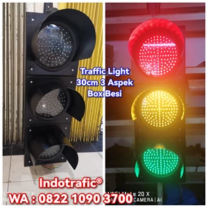 Traffic Light 30cm 3 Aspect 220VAC Made in Indonesia