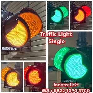 Traffic Light Diameter 30cm Single 12VDC Indotrafic