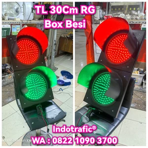 Traffic Light LED Diameter 20cm ,30cm Steel Box