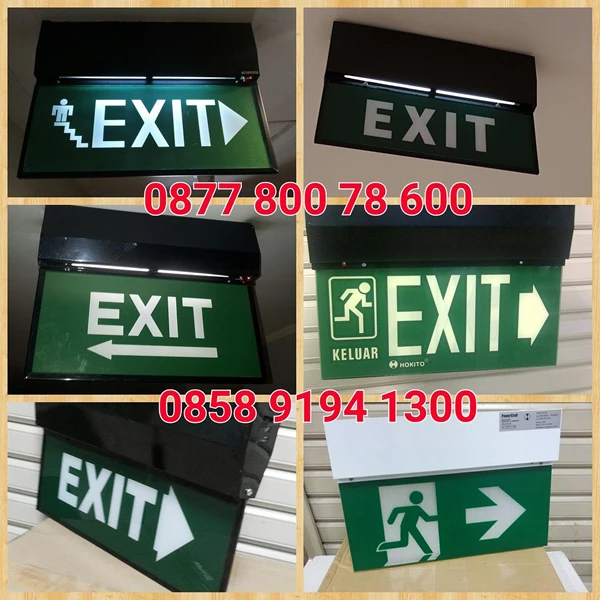 Emergency EXIT 2 sides