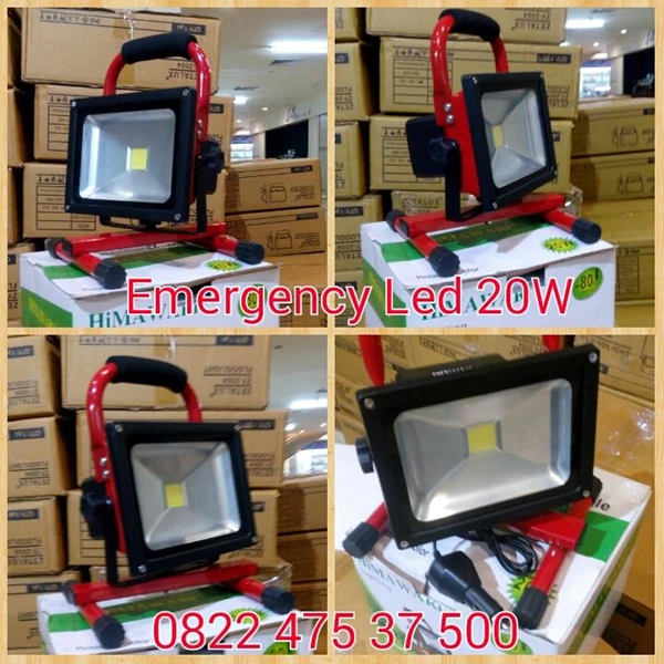 Lampu Sorot Emergency LED 20W Model Portable