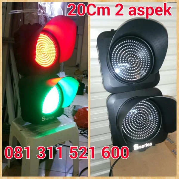 Lampu LED Traffic Light 2 Aspek S Series