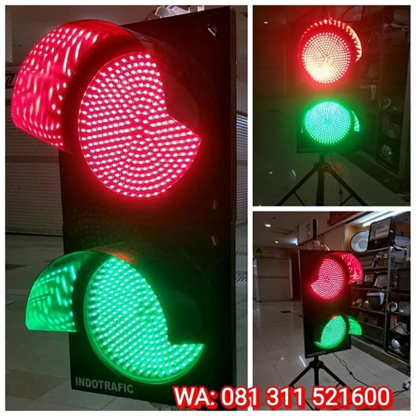Lampu Traffic Light Merah Hijau 30cm