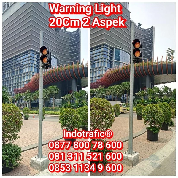 Lampu Traffic Light  WL Plus Tiang