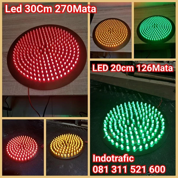 Lampu Traffic Light  Modul LED 30cm dan 20cm