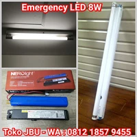Lampu TL LED 8W Plus Battere Emergency
