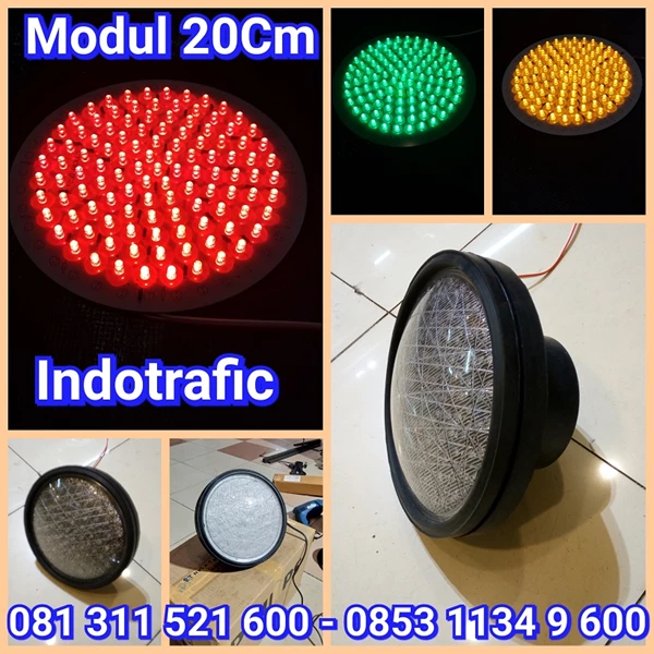 Lampu Traffic Light Modul 20cm