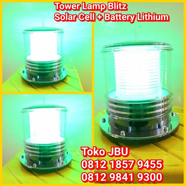 Lampu Tower Solar Cell Green