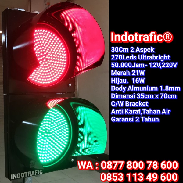 Traffic Light RG 30cm 