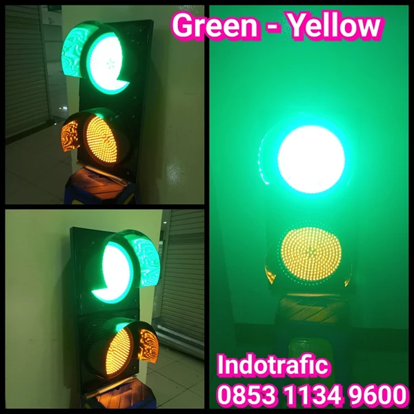 Lampu Traffic Light  Green Yellow