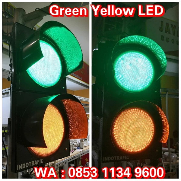 Lampu Traffic Light Hijau Kuning