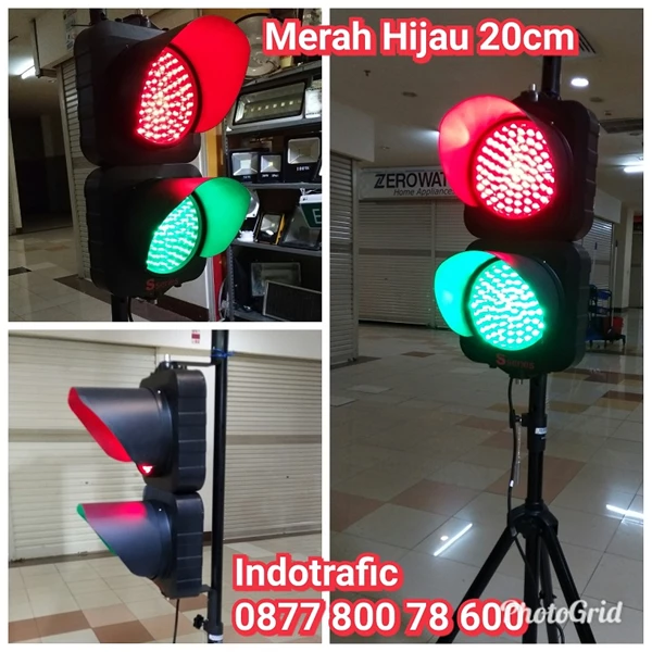 Lampu Traffic Light RG 20cm 24VDC
