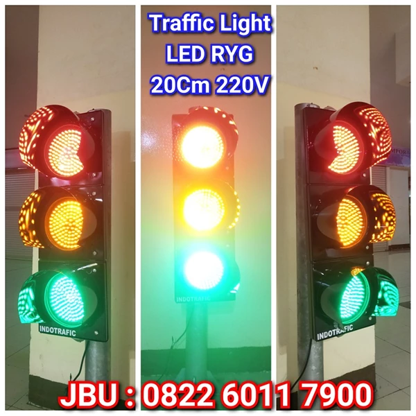 Lampu Traffic Light 20cm 3Aspek MKH