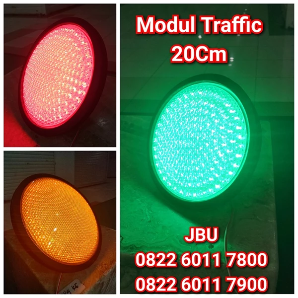Lampu Traffic Light Modul 20cm 30cm