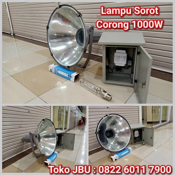 Lampu Sorot Metal Halide Model Corong 1000W