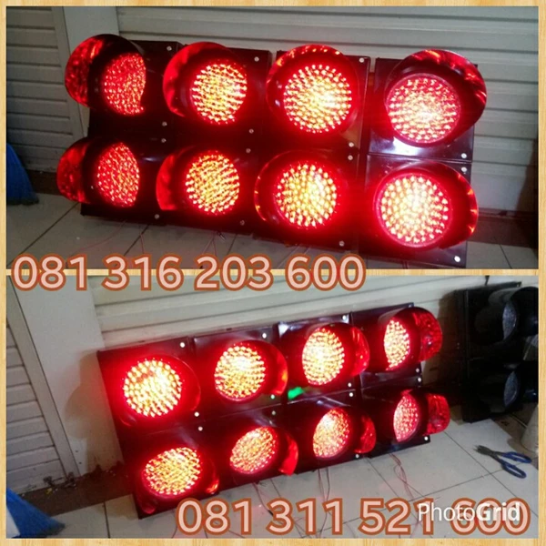 Lampu Traffic Light Merah 2 Aspek