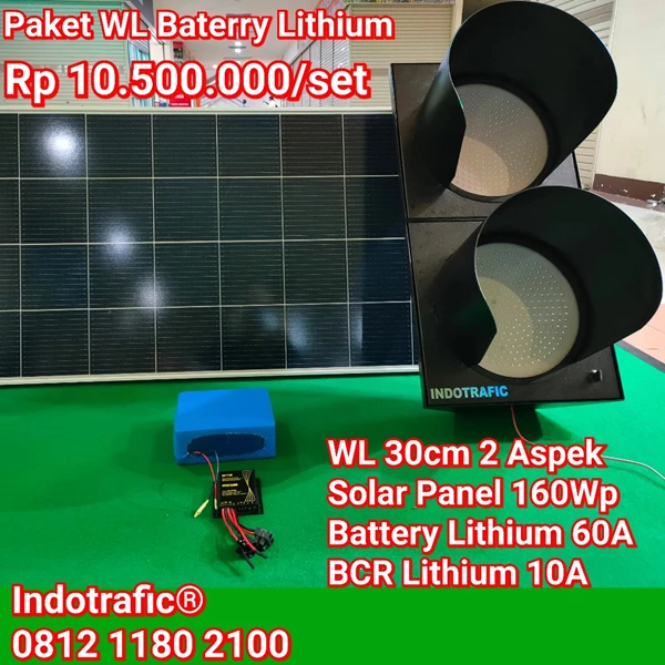 Warning Light Solar Cell Lithium Battery