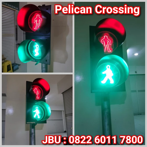 Lampu Traffic Light Pelican Crossing 30cm