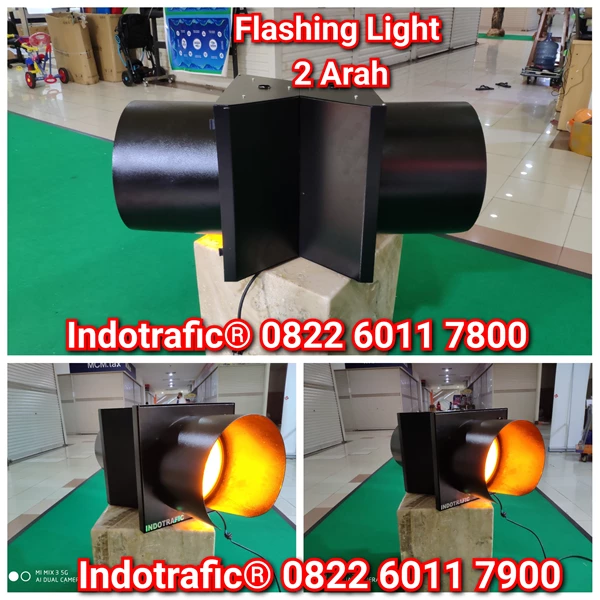 Lampu Traffic Light Flashing 30cm 2 Arah
