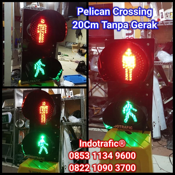 Traffic Light 20cm Pelican Crossing