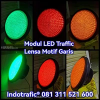 Lampu Traffic Light  Modul 30cm Lensa Garis