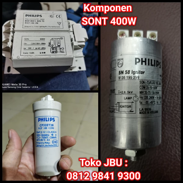 Komponen Lampu Untuk SON-T 400W Philips