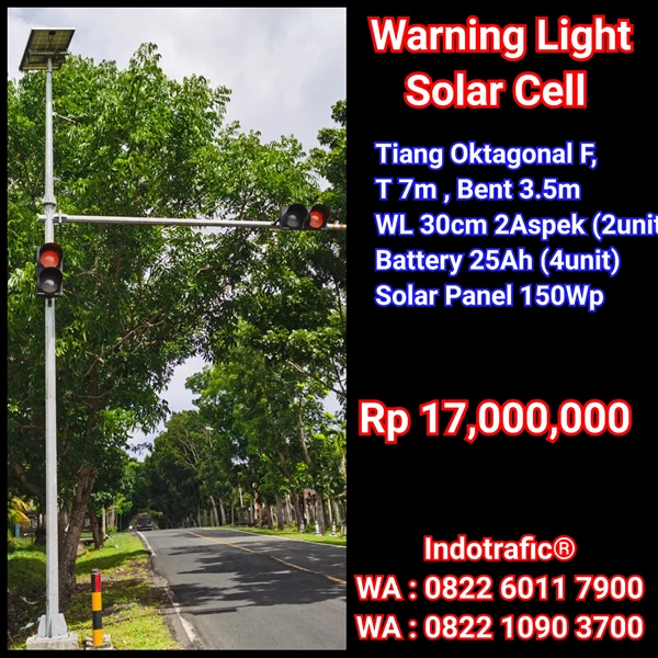 Warning Light or Flashing Light Solar Cell