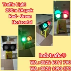 Lampu Traffic Light 20cm 2 Aspek Horisontal 1